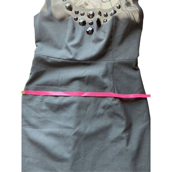 Express Black Sleeveless Cocktail Dress Size‎ 4 Party Date Night LBD Jeweled - Picture 9 of 11